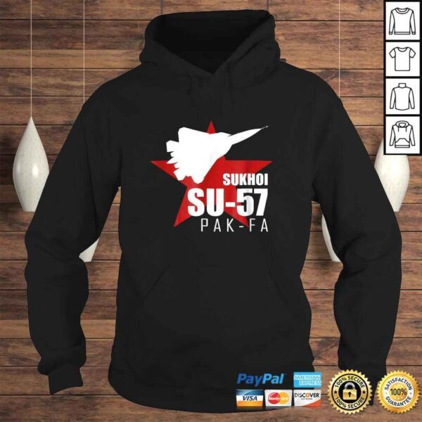 Official Russian Fighter Tee  SU57 PAK FA T-shirt - Image 4