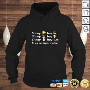 Hoodie Official Si hay playa hay alcohol Callaita Trap Bunny Emoji TShirt