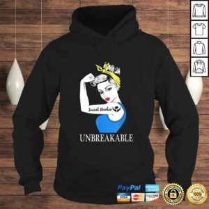 Hoodie Official Social Worker Unbreakable Perfect Women Healthcare Tee TShirt