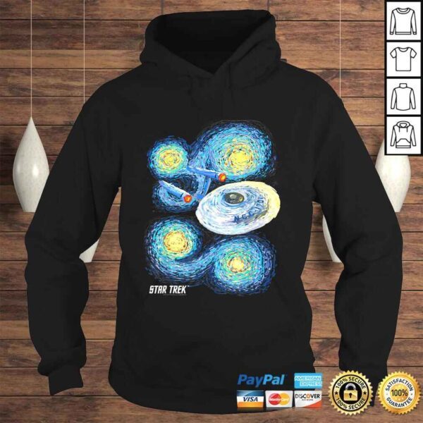 Official Star Trek Original Series Starry Night Paint Graphic TShirt - Image 4