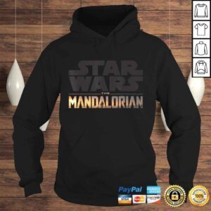 Hoodie Official Star Wars The Mandalorian Show Logo Stack C1 Tee Shirt