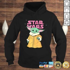 Hoodie Official Star Wars The Mandalorian The Child Pink Bubble Letters TShirt