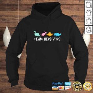 Hoodie Official Team Herbivore Dinosaurs Vegan TShirt