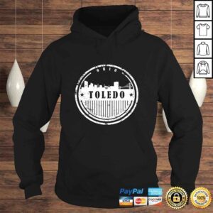 Hoodie Official Toledo Ohio Cool Grunge Skyline Distressed Graphic Travel Shirt