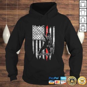 Hoodie Official Vintage Fishing Top American Flag Fly Fishing Thin Red Line Shirt