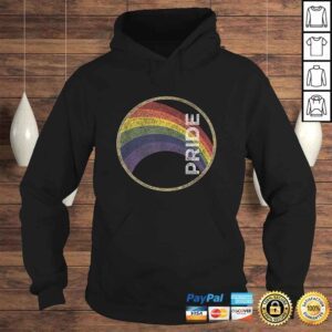 Hoodie Official Vintage Rainbow Gay Pride VNeck TShirt