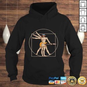 Hoodie Official Vitruvian Man Guitar Shirt Da Vinci Guitarist USA Rock TShirt