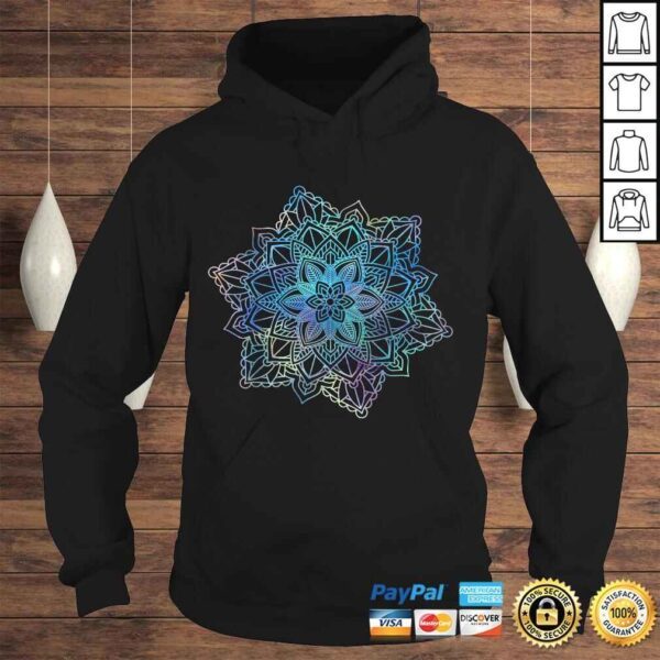 Official Watercolor Mandala Sacred Fractal Geometry Art Good Vibe TShirt - Image 4