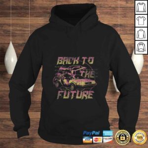 Hoodie Official Womens Back To The Future Neon Fade DeLorean Gift TShirt