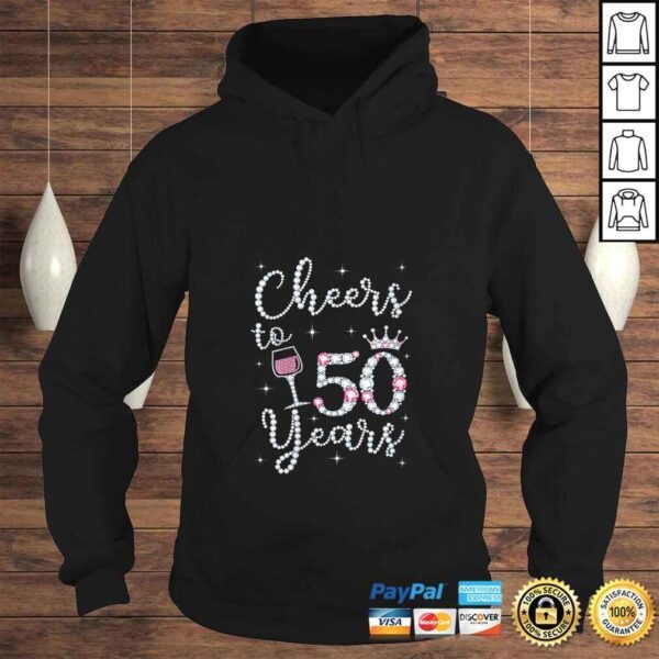 Official Womens Cheers to 50 Years 1969 50Th Birthday Gift Tee For Womens TShirt - Image 4