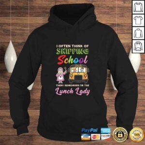 Hoodie Official Womens Funny School Lunch Lady Cafeteria Lunch Lady Squad TShirt