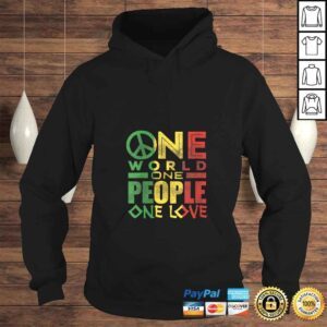 Hoodie Official Womens Jamaican One Love Shirt Rasta Reggae Men Women Gift Kids Tee Shirt