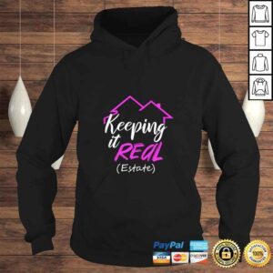 Hoodie Official Womens Realtor Keeping It Real Estate Agent Advertising TShirt