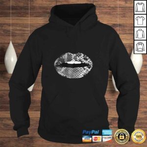 Hoodie Official Womens Snakeskin Lips Snakes Print Kiss Mouth Shirt