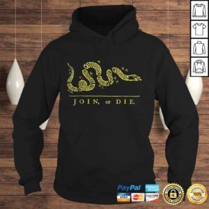 Hoodie Official Yellow Font Join or Die TShirt