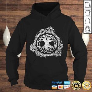 Hoodie Official Yggdrasil Tree Of Life Norse Nordic Symbol Distressed Gift TShirt