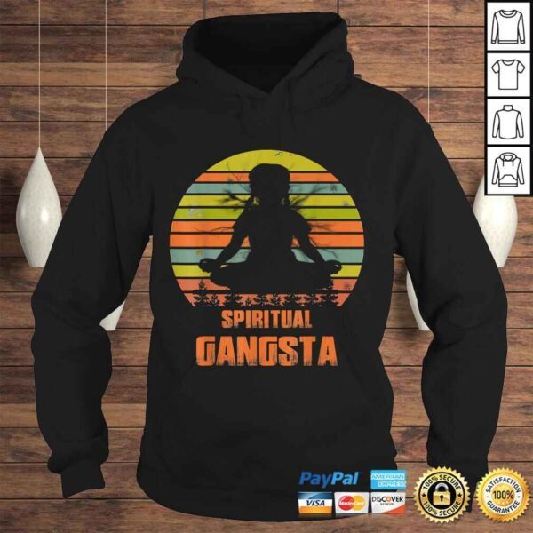 Official Yoga Spiritual Gangsta Namaste Vintage Gift Top - Image 4