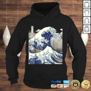 Hoodie Official vintage Japanese tattoo art kanagawa the great wave TShirt Gift