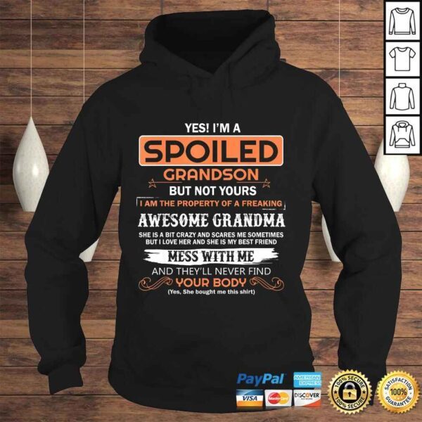 Official yes I'm a spoiled grandson of a freaking awesome grandma Gift Top - Image 4