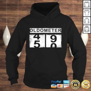 Hoodie Oldometer 4950 Shirt 50th Birthday Funny Gift Men Women 1