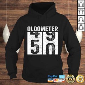 Hoodie Oldometer 4950 Shirt 50th Birthday Funny Gift Men Women TS