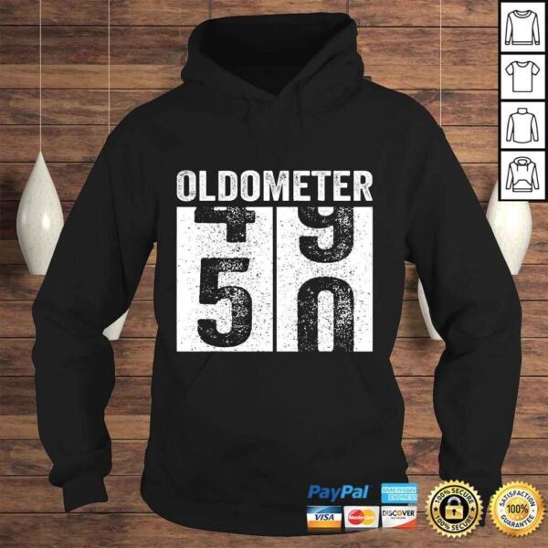 Oldometer 49-50 Shirt 50th Birthday Funny Gift Men Women T-S - Image 4