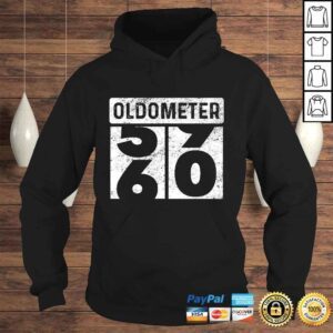 Hoodie Oldometer Odometer Funny 60th Birthday Gift 60 yrs Old Joke Shirt