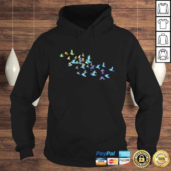 Origami Paper Cranes Shirt Japanese Culture Bird Lovers Gift - Image 4