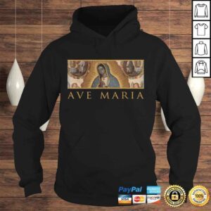 Hoodie Our Lady of Guadalupe Catholic Ave Maria Mary Traditional TShirt