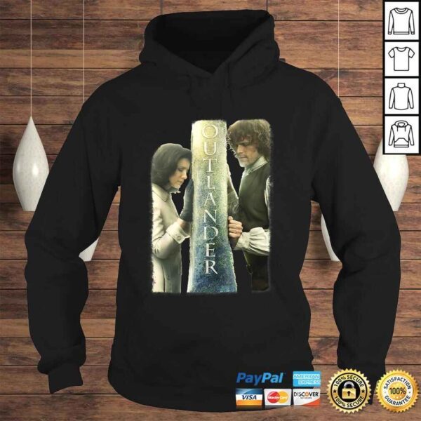 Outlander Jamie and Claire Barrier Poster TShirt - Image 4