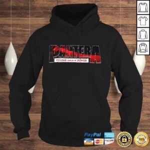 Hoodie Pantera Official Vulgar Display Of Power Logo Red TShirt