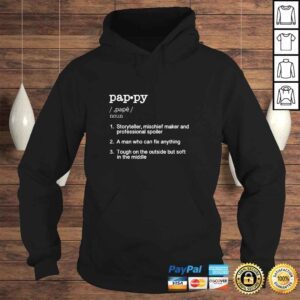 Hoodie Pappy Definition Shirt Funny Fathers Day Gift Tee