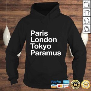 Hoodie Paris Tokyo London Paramus Gift Design Paramus Souvenir Tshirt