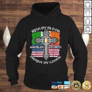 Hoodie Patriotic Irish American Flag Shirt StPatricks Day TShirt