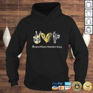 Hoodie Peace Love Motocross TShirt