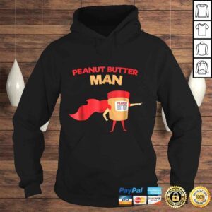 Hoodie Peanut Butter Man Funny Superhero VNeck TShirt