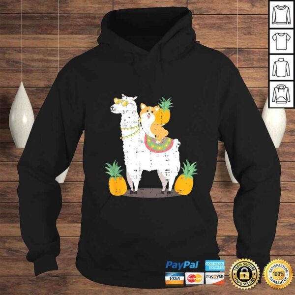 Pineapple Llama Corgi Cool Cute Birthday Gift Idea OutfiT-shirt - Image 4