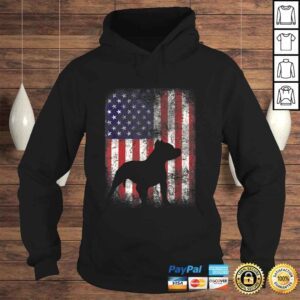 Hoodie Pitbull American Flag Shirt USA Patriotic Dog Gift