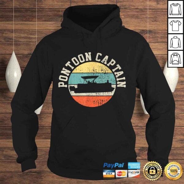 Pontoon Captain Boating Retro TShirt - Image 4