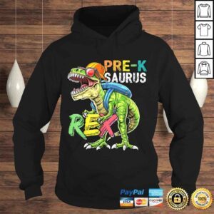 Hoodie PreK Saurus Rex Dinosaur Back to School Shirt for Boys Gift