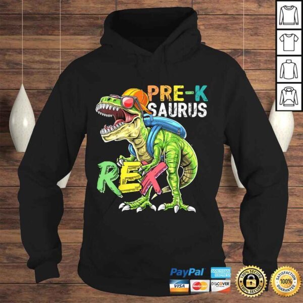 Pre-K Saurus Rex Dinosaur Back to School Shirt for Boys Gift - Image 4