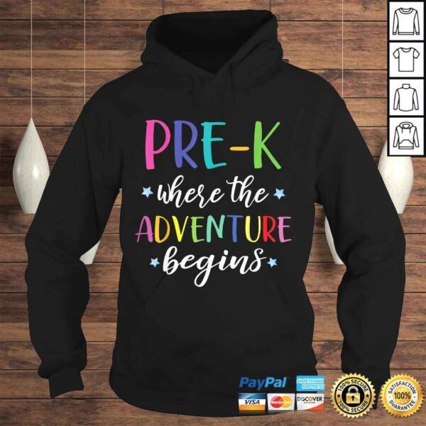 Pre-K Teacher Adventure Begins First Day Preschool Teachers Shirt - Image 4