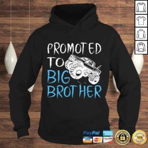 Hoodie Promoted To Big Brother Monster Truck Shirt Toddler Youth