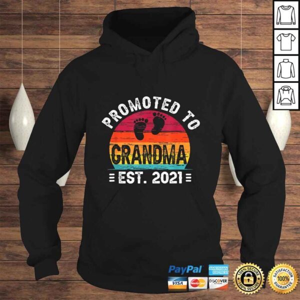 Promoted to Grandma 2021 Soon to be Grandmother Gift Baby Shirt - Image 4