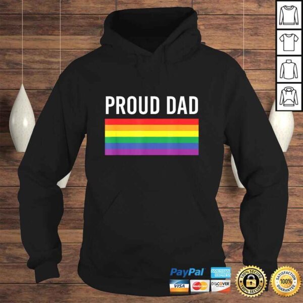 Proud Dad Shirt  Gay Pride LGBTQ Father Parent Tee - Image 4