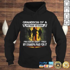 Hoodie Proud Grandson Of A Vietnam Veteran Shirt Grandson Gift 1