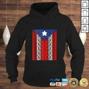 Hoodie Puerto Rican Tribal Flag Modern Boricua Puerto Rico Gift TShirt