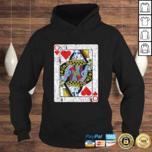 Hoodie Queen Of Hearts Card Costume Vintage Poker Deck Cards