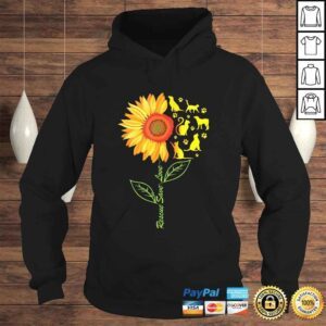 Hoodie RESCUE SAVE LOVE PET Animal Shelter Sunflower Gift Tshirt