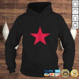 Hoodie Red Norcal Star Gift Top